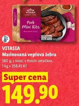 Lidl VITASIA Marinovaná vepřová žebra nabídka