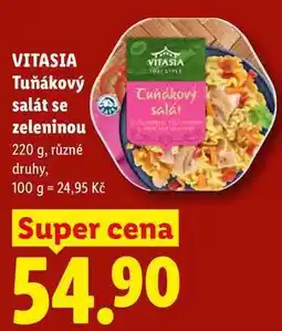 Lidl VITASIA Tuňákový salát salát se zeleninou nabídka