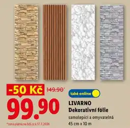 Lidl LIVARNO Dekorativní fólie nabídka