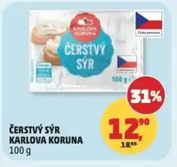 Penny Market Čerstvý sýr karlova koruna nabídka