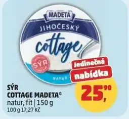 Penny Market Sýr cottage madeta natur, fit nabídka
