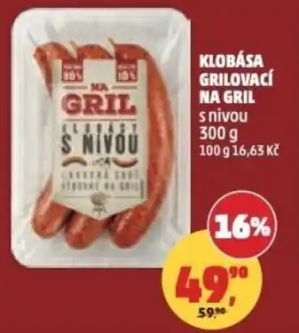 Penny Market Klobása grilovací na gril s nivou nabídka