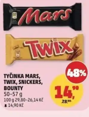Penny Market Tyčinka mars, twix, snickers, bounty nabídka