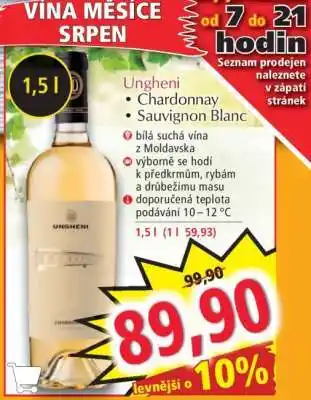 Ungheni Chardonnay Sauvignon Blanc