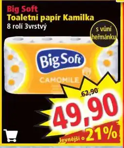 Norma BIG SOFT TOALETNÍ PAPÍR KAMILKA nabídka