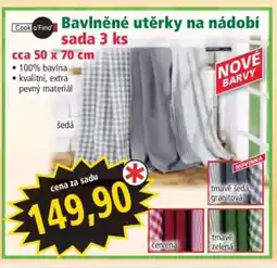 Norma Bavlněné utěrky na nádobí, sada 3 ks nabídka