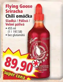 Norma Flying Goose Sriracha Chili omáčka nabídka