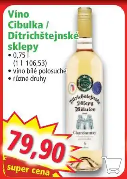 Norma Víno Cibulka / Ditrichštejnské sklepy nabídka