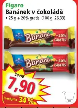Norma Figaro banánek v čokoládě nabídka