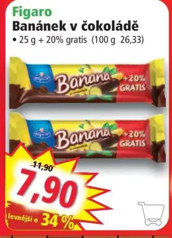 Norma Figaro banánek v čokoládě nabídka