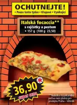 Norma Italská focaccia nabídka