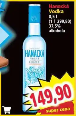 Norma Hanácká Vodka nabídka