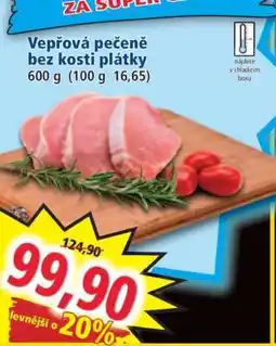 Norma Vepřová pečeně bez kosti, plátky nabídka