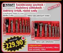 Norma Šestihranný závitník / Kuželový záhlubník / Jádrový vrták, různé sady nabídka