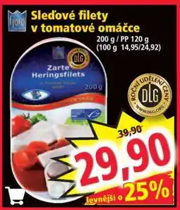 Norma Sledové filety v tomatové omáčce nabídka