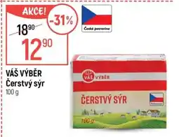 Globus VÁŠ VÝBĚR Čerstvý sýr 100 g nabídka