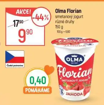 Globus Olma Florian smetanový jogurt nabídka
