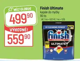 Globus Finish Ultimate kapsle do myčky 90 ks nabídka