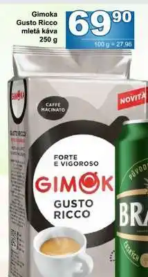 Jip Gimoka Gusto Ricco mletá káva 250 g nabídka