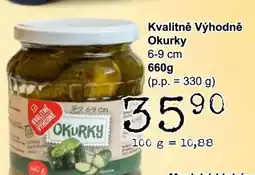 Jip Kvalitně Výhodně Okurky nabídka