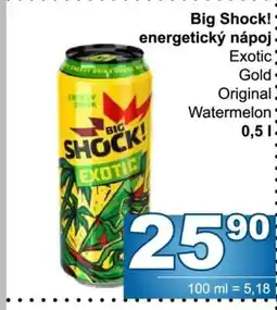 Jip BIG SHOCK! Energetický nápoj nabídka