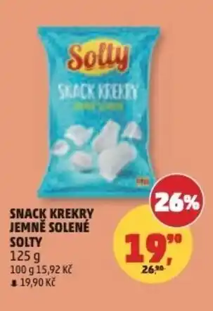 Penny Market Snack krekry jemně solené solty nabídka