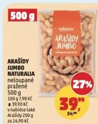 Penny Market Arašídy jumbo naturalia nabídka