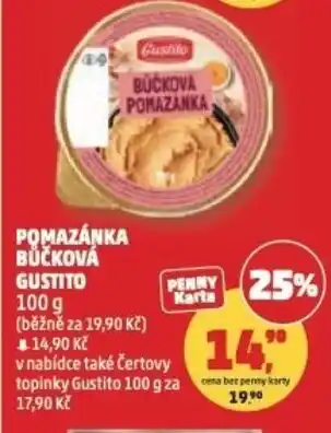Penny Market Pomazánka bůčková gustito nabídka