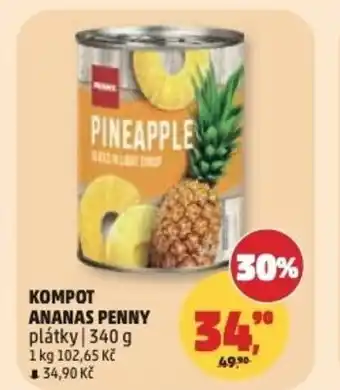 Penny Market Kompot ananas penny plátky nabídka
