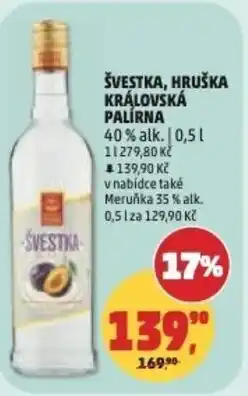 Penny Market Švestka, hruška královská palírna nabídka