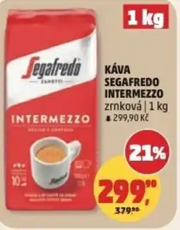 Penny Market Kava segafredo intermezzo zrnková nabídka