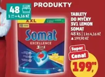 Penny Market Tablety do myčky 3v1 lemon somat nabídka