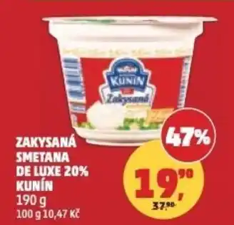Penny Market Zakysaná smetana de luxe 20% kunin nabídka