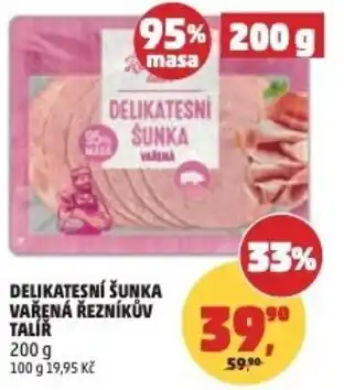 Penny Market Delikatesní šunka vařená řezníkův talíř nabídka