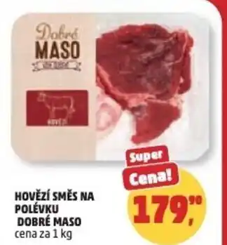 Penny Market Hovězí směs na polévku dobré maso nabídka