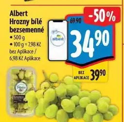 Albert Albert Hrozny bílé bezsemenné nabídka