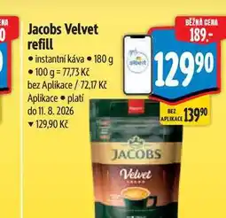 Albert Jacobs Velvet refill instantní káva nabídka