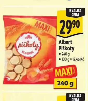 Albert Albert Piškoty nabídka