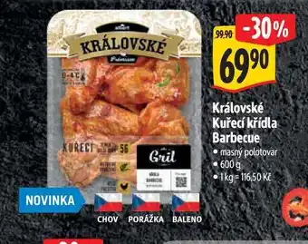 Albert Královské Kuřecí křídla Barbecue nabídka