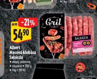 Albert Albert Masová klobása Salsiccia nabídka