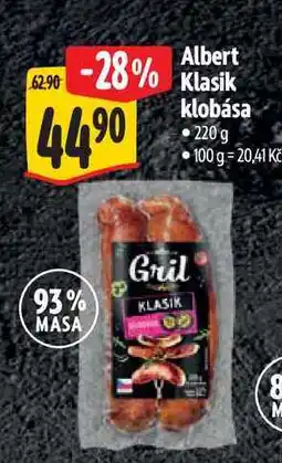 Albert Albert Klasik klobása nabídka