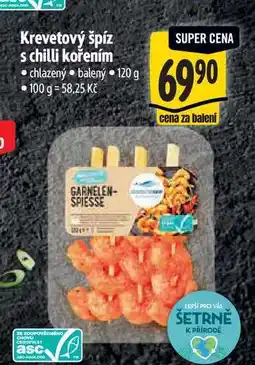 Albert Krevetový špíz s chilli kořením nabídka