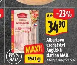 Albert Albertovo uzenářství Anglická slanina MAXI nabídka