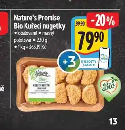 Albert Nature's Promise Bio Kuřecí nugetky nabídka