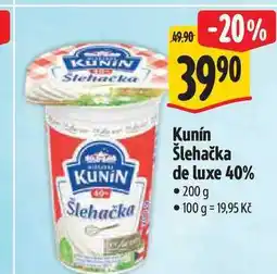 Albert Kunín Šlehačka de luxe 40% nabídka