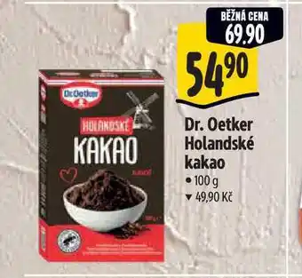 Albert Dr. Oetker Holandské kakao nabídka
