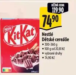 Albert Nestlé Dětské cereálie nabídka