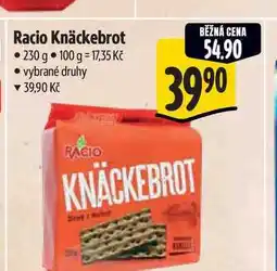 Albert Racio Knäckebrot nabídka