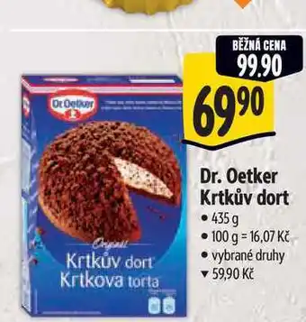Albert Dr. Oetker Krtkův dort nabídka