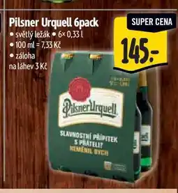 Albert Pilsner Urquell 6 ks nabídka